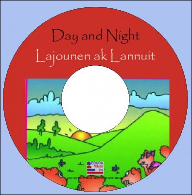 Interactive ebook : Day and Night / Lajounen ak Lannuit